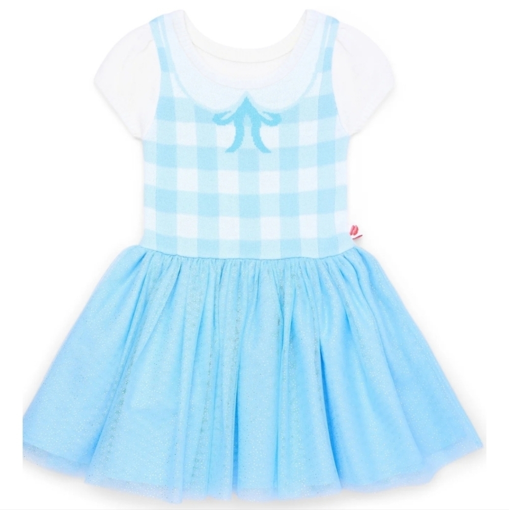 The Wizard of Oz Toddler Girl Dorothy Cosplay Sweater Dress - Picture 1 of 4